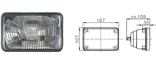 4 X 6 1/2 in headlamp conversion